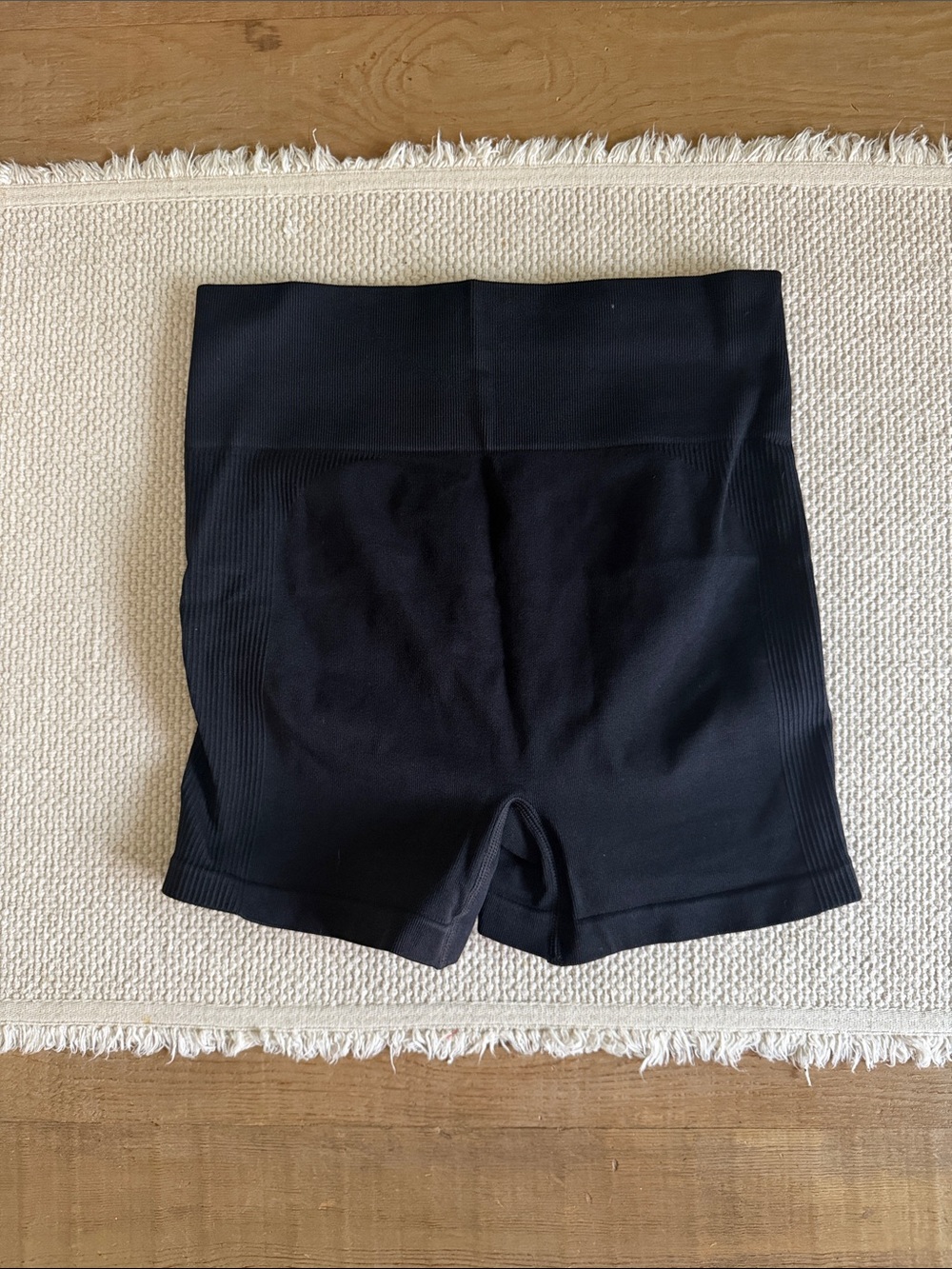 High-Waist Black Women’s Active Shorts